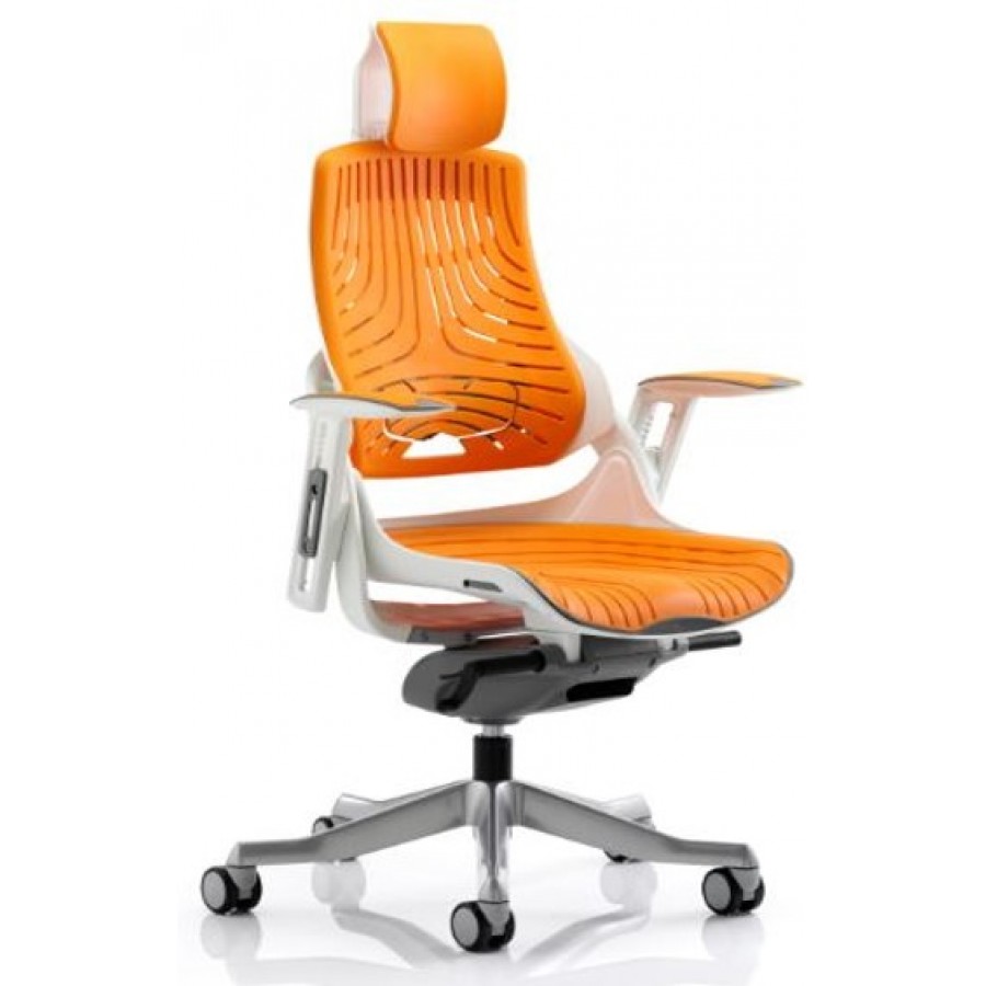 Zouch  Orange Elastic Ergonomic Office Chair